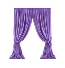 Purple drapes,  full-length,  draped,  window,  stage