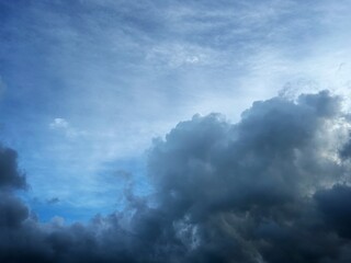 Obraz premium blue sky with clouds