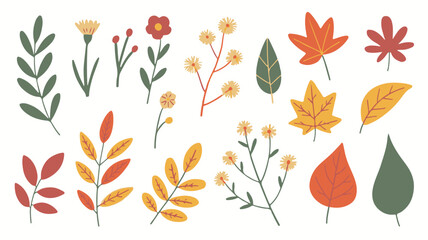 Obraz premium set of autumn leaves