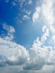 blue sky with clouds