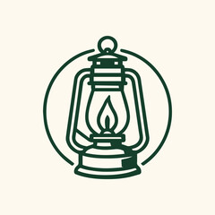 Vintage lantern emits a soft glow providing warmth and comfort outdoors