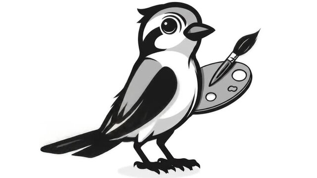 Bird artist illustration