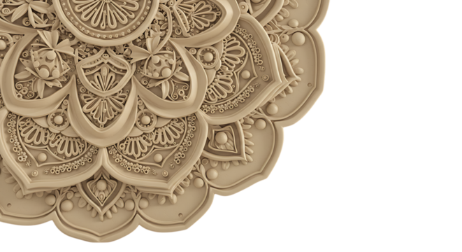 Intricate golden filigree floral design abstract pattern close-up