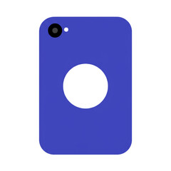 3d render of a blue and yellow label