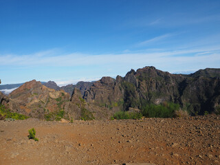 The eastern side of Madeira Island Arieiro peak