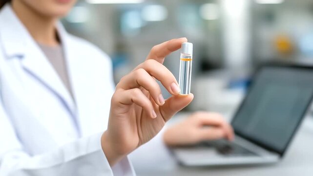 Industrial designer developing medical device prototypes using biocompatible material simulation software with safety testing parameters and manufacturing feasibility analysis dis