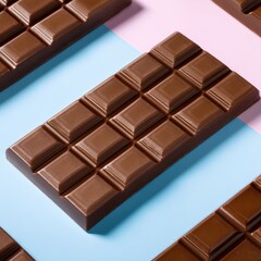 Fototapeta premium chocolate bar food sweet brown candy
