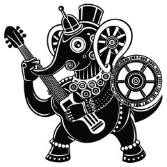 Obraz premium InkRock Elephant