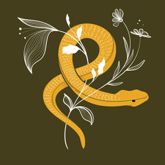 snake vector design illustration
