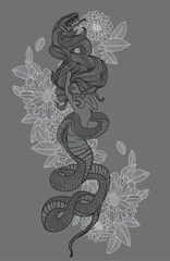 snake vector design illustration
