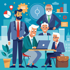 Successful diverse business team collaborating on strategy and innovation, data analytics, celebrating growth, brainstorming solutions, and achieving goals in a modern office