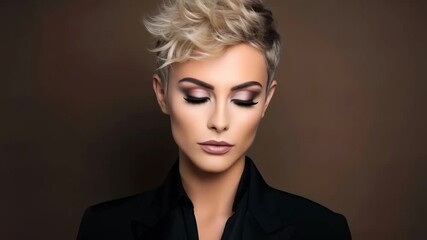 Modern makeup tutorial showcasing bold styles and techniques for a stunning look