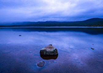 blue hour at Loch Morlich 