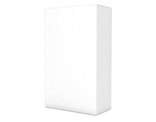 Naklejka premium Blank white rectangular box