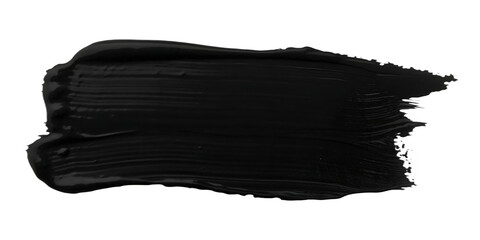 black brush isolated on white background, png, ai generated.