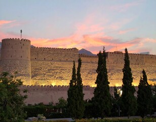 Ancient fortress at sunset (2)