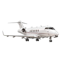 Obraz premium private jet is prominently featured, isolated on transparent background
