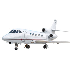 Obraz premium private jet is prominently featured, isolated on transparent background