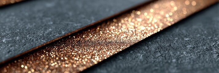 luxury web design, professional luxury web banner with minimalist design, rose gold typography on charcoal background, refined elements, and high-end aesthetic