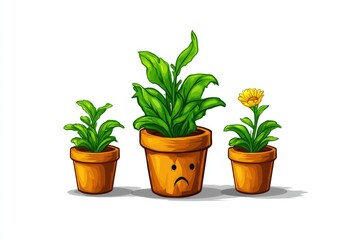 Fototapeta premium Plant Pot Emotions