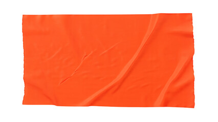Fototapeta premium red crumpled torn tape isolated on white background, png, ai generated.