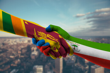 Shaking hands Sri Lanka and_Guinea-2