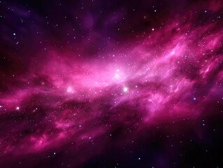 Pink Nebula in Space