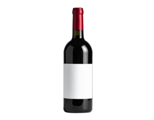 Wine bottle wine bottle isolated blank label red wine 