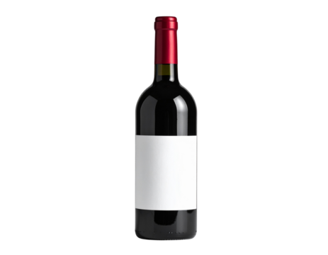 Wine bottle wine bottle isolated blank label red wine 