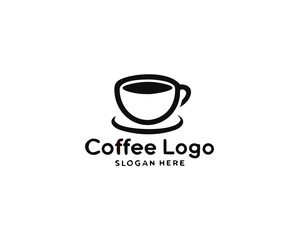 Coffee cup vector logo design template. design Coffee shop logo icon