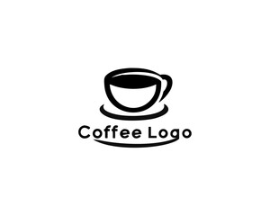 Coffee cup vector logo design template. design Coffee shop logo icon