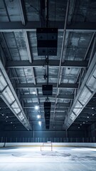 Hockey arena interior