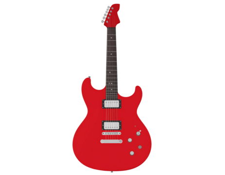 Guitar electric guitar isolated musical instrument music instrument red  