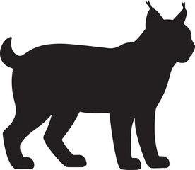 black dog silhouette vector design