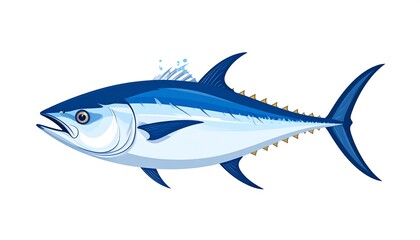 Fototapeta premium Tuna profile illustration