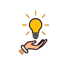 Fototapeta premium creative light bulb
