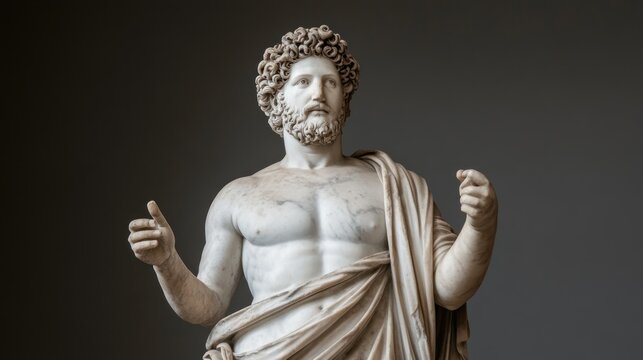 Classical marble statue male figure art