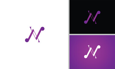 Creative, elegant and modern N letter logo design © Super