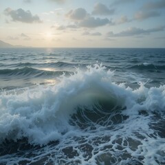 Fototapeta premium waves on the beach