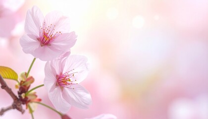 春のイメージ　梅の花　カラフルで幻想的な背景