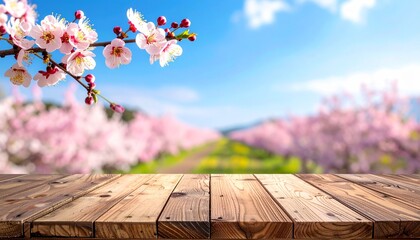 春のイメージ　梅の花　カラフルで幻想的な背景