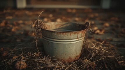 Old Bucket of water