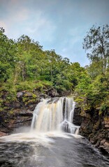 Falls of Falloch Waterfall in Scotland