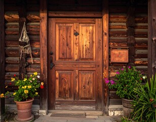 Rustic wooden door