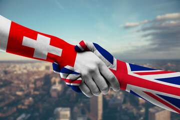 Shaking hands Switzerland and_UK