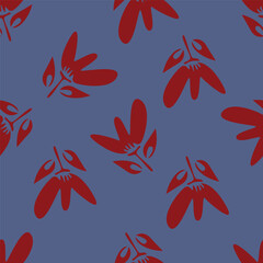 Hand drawn flowers. Seamless background with abstract cute flowers. Vector design ornament for paper; cover; fabric; interior decor; textile; fabric; wallpaper; surface design; label; packaging
