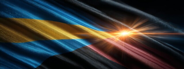 Animated Waves The Flag Antigua