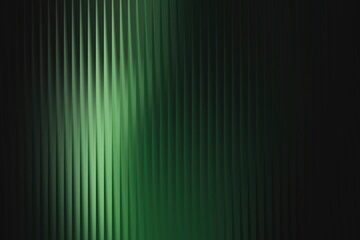 Vertical green ribbed texture with a soft light illuminating the left side, creating an elegant and sophisticated backdrop
