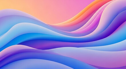 Fototapeta premium Abstract Colorful Flowing Waves.