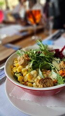 chicken and vegetable salad